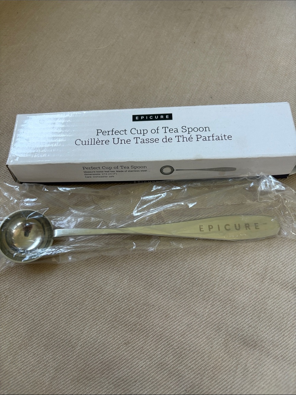 EPICURE Stainless Steel Perfect Cup of Tea Spoon - Silver